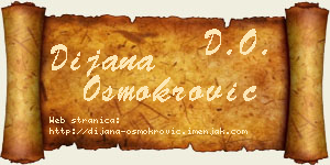 Dijana Osmokrović vizit kartica